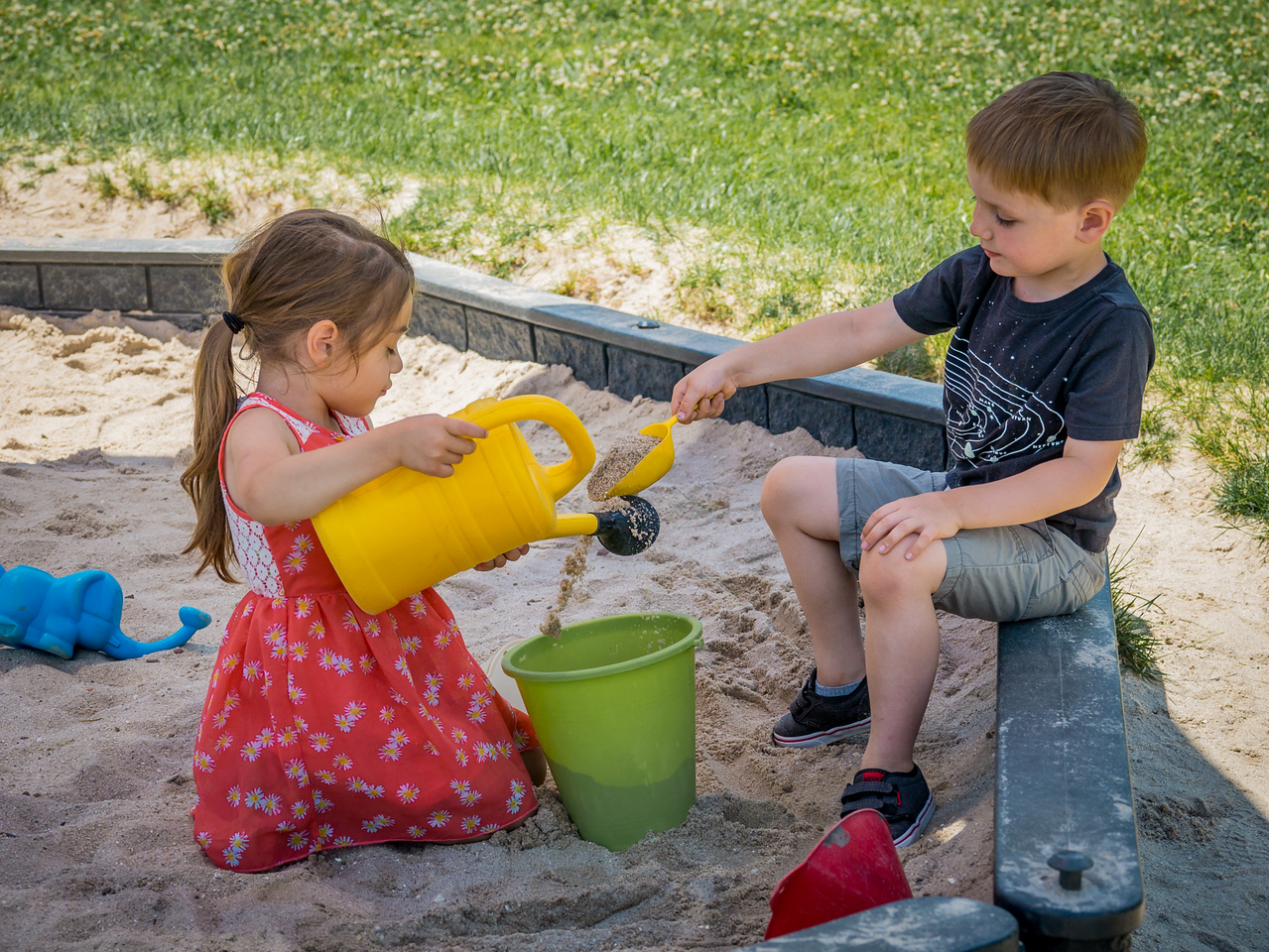 Children playing outside